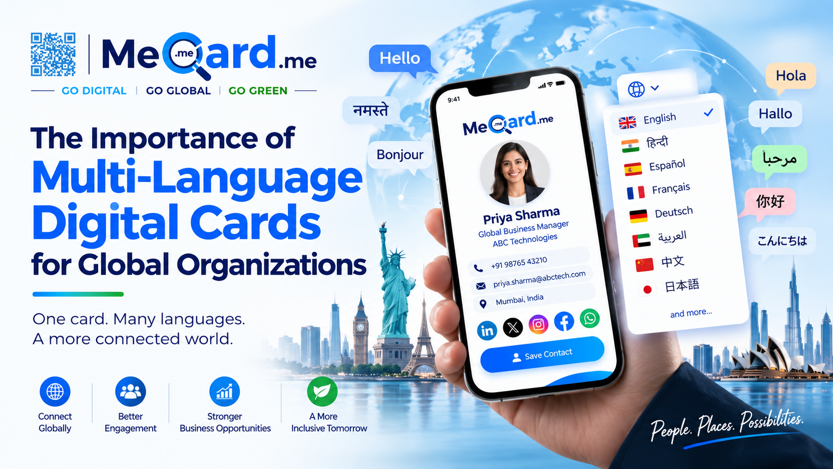 Importance of Multi-Language Digital Cards for Global Organizations