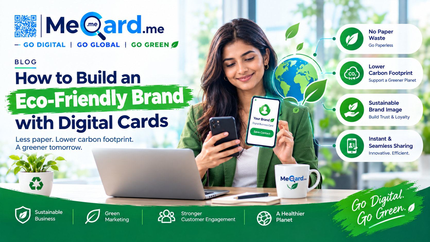 How to build eco-friendly brand with digital cards
