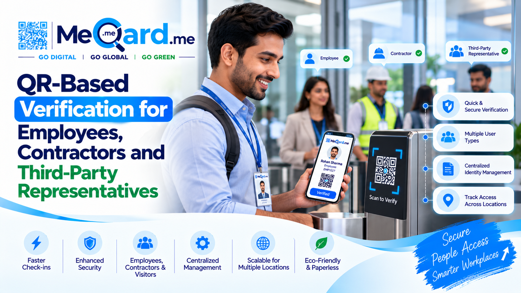 QR-Based Verification for Employees, Contractors and Third-Party Representatives